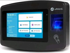 uAttend JR2000 Biometric Time Clock - Fingerprint, RFID, PIN - Small Business - Picture 1 of 7