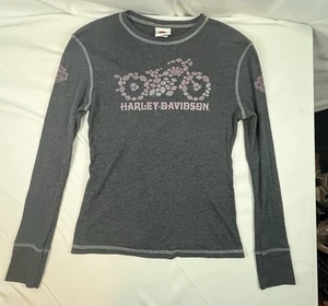 Women's Harley-Davidson Ribbed Thermal Long Sleeve XL Barnett El Paso Texas - Picture 1 of 12