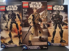 LEGO Star Wars Retired K-2SO 75120, Rey 75113, Imperial Death Trooper 75121, NEW