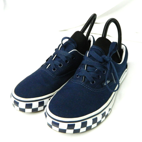 Scarpe Vans Junior taglia 3 5 blu navy scacchiera stringate sneakers basse skate
