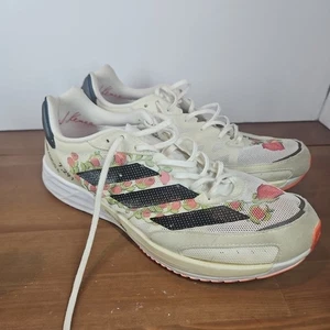 Adidas Adizero Adios 6 White Black Roses Training & Running Shoes Sz 9.5 GW2843 - Picture 1 of 8