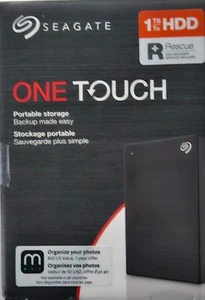 Open Box - Seagate One Touch 1TB External Hard Drive Black USB 3.0 (STKB1000400) - Picture 1 of 1
