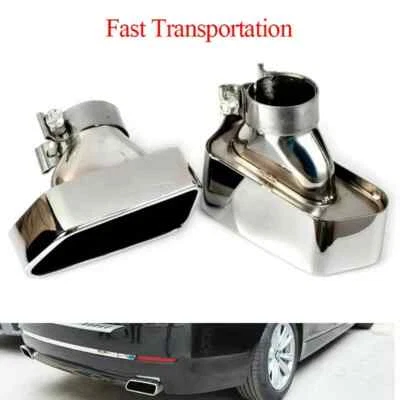 Car Rear Exhaust Tip Muffler Tailpipe For BMW 5-Series F18 F10 GT 2PCS — 第 1/4 张图片