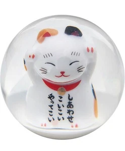 Jdm Maneki Neko Fitstune Lucky Cat Round Ball Shift Knob Manual Gear Universal - Picture 1 of 9