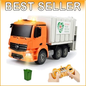 Benz Licensed Remote Control Garbage Truck Toy with Lights & Sounds - 1/20 Scale - Picture 1 of 10