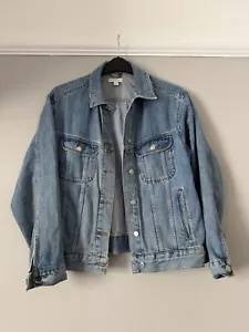 Top Shop Stone Washed Denim Jacket UK 12 - Picture 1 of 8