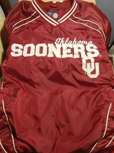 Vintage Oklahoma Sooners Size XL Windbreaker Pullover. IN USED CONDITION - Picture 1 of 6