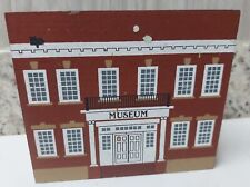 Cats Meow Village Historical Museum Wood 1987 Main Street Series Signed '89