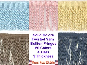 Cortinas de costura con flecos lingotes borla hilo retorcido borde trenza flecos renacimiento - Imagen 1 de 121