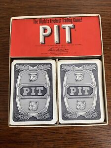 Vtg 1947 Pit Card Game Complete In Box W/Original Instructions Parker Brothers