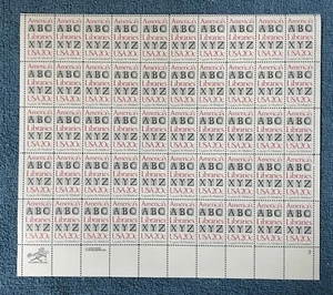 Scott #2015, 20c America’s Libraries, Mint sheet of 50, MNH - Picture 1 of 1