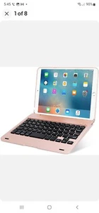 ONHI TASTIERA TABLET WIRELESS PER IPAD MINI 1/2/3 ORO ROSA senza cavo usb NON NUOVA CON SCATOLA - Foto 1 di 7