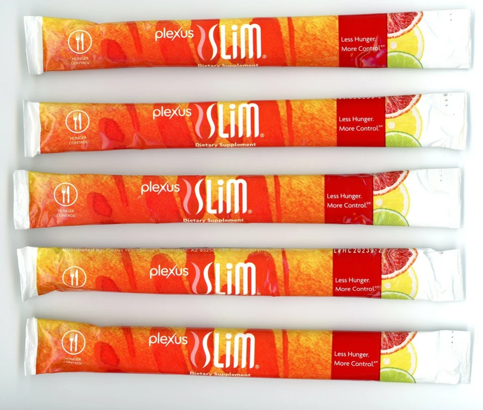 PLEXUS SLIM CONTROL DEL HAMBRE APOYA EL METABOLISMO DE LA GLUCOSA 5 PAQUETES INDIVIDUALES NUEVO Foto 1 de 1