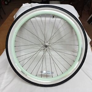 Sixthreezero Bicycle Front Tire and Wheel Rim Green 26 x 1.95 New