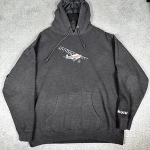 Kuiu Hoodie Sweatshirt Men's 3XL Gray Plane Performance Hunting Gear Graphic - Picture 1 of 7