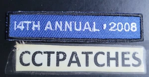 14TH ANNUAL 2008 TAG OR TAB PATCH - Bild 1 von 2