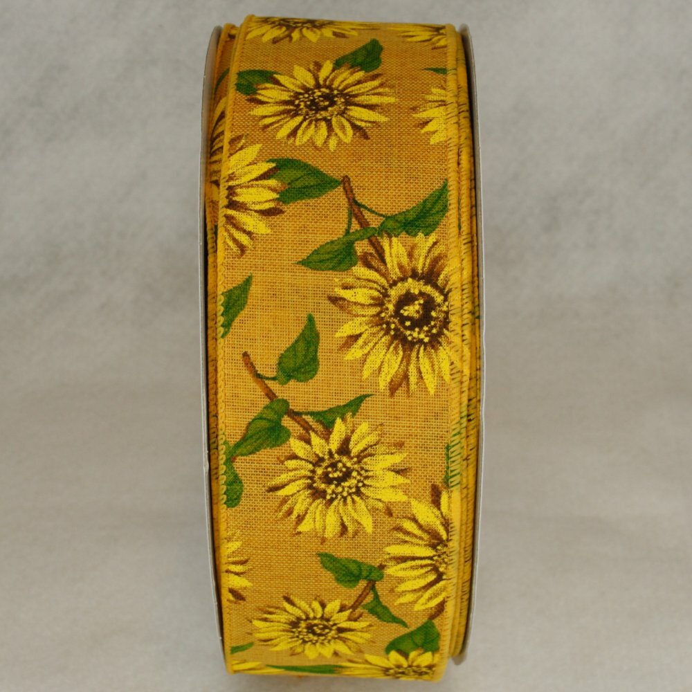 Sunflower Print Linen 2 1/2