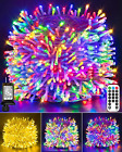 Color Changing Christmas Lights Outdoor, 164ft 500 Led String Lights With Remote