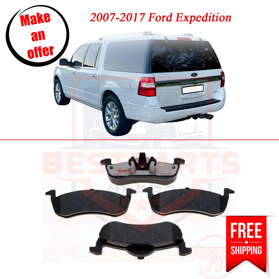 Raybestos EHT1279 后刹车片套装 2 轮适用于 2007 - 2017 年福特 Expedition — 第 1/3 张图片