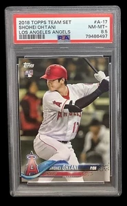 2018 Topps #A17 Shohei Ohtani RC; Batting Image Variation SP Team Rookie PSA 8.5 - Bild 1 von 2