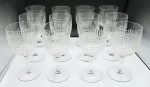 Wonderful French Baccarat NANCY Cut Crystal Water Glasses Set of 12 - Picture 1 of 11