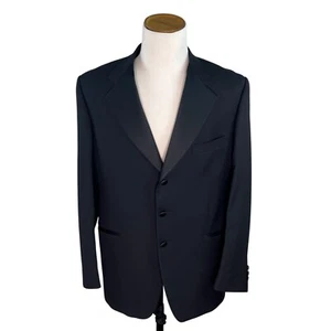 Vito Rufolo Mens Black Wool Super 120s 2 - Piece Tuxedo Suit Made In Italy - Picture 1 of 12