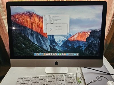 Apple iMac 27-inch Retina 5K i5 Quad Core 16GB RAM,512GB SSD OS X El Capita 2015 - Image 1 of 4