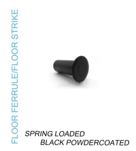 Black Floor Strike Ferrule - Dust Proof -Spring loaded - Picture 1 of 2