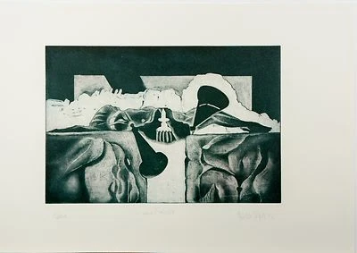 Dieter Pieper/ Diedee Pieper/ Radierung/ Worpswede / 1948-2001/ Maler Radierer - Bild 1 von 4