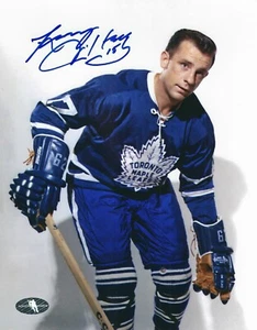 Autographed LARRY JEFFREY Toronto Maple Leafs 8x10 photo - COA  - Picture 1 of 1