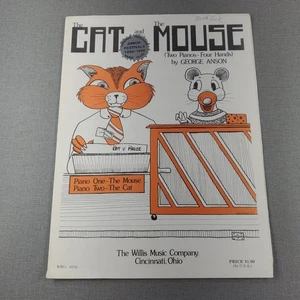 George Anson Sheet Music The Cat and The Mouse 1978 Illustrated Cover - Picture 1 of 3
