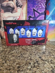 Terrifier Art the Clown String Lights Spirit Halloween Horror Decor 10 Lights - Picture 1 of 4