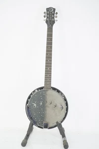 Luna Moonbird BGB 6-String Acoustic-Electric Banjo Satin Black - Bild 1 von 9