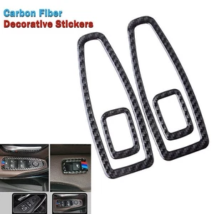 Carbon Fiber Black Door Window Switch Trim For BMW 3 4Series F30 F33 F34 F36 、 - Picture 1 of 6