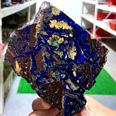 431G  BEST Natural Azurite/Malachite crystal minerals specimens - Image 1 of 4