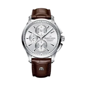 Maurice Lacroix Pontos Chronograph Quartz Wristwatch, ML 112, Day, Silver Dial - Picture 1 of 6