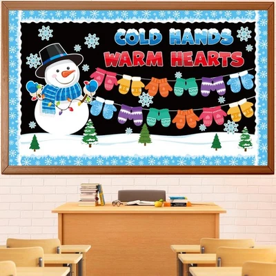 Winter Snowman Bulletin Board Set Winter Christmas Bulletin Board Classroom D... - Image 1 of 4
