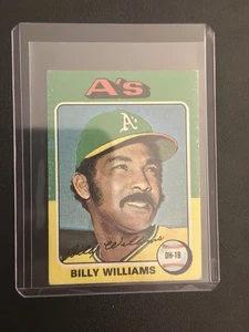 1975 Topps Mini Billy Williams #545 Oakland Athletics Baseball Card - Picture 1 of 2