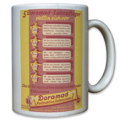 ALFASHIRT Pasta dental radiactiva Doramad Auergesellschaft AG Berlín - taza #10545