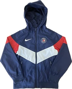 NIKE FC PSG Boys Track Jacket Blue Hooded Small - Picture 1 of 6