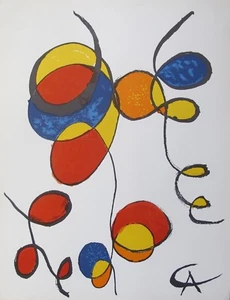 Alexander Calder Spirales 1970 Plate Signed Lithograph Art 15" x 11" - Picture 1 of 3