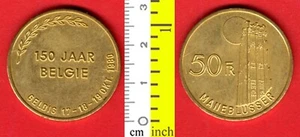 #61051 Belgio 19.10.1980. Medaglia ""150 Jaar Belgie"" / Manebludder - Foto 1 di 1