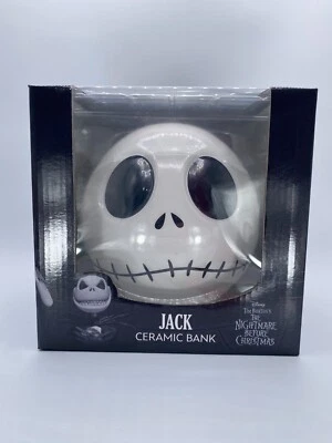 Banco de moedas de cerâmica The Nightmare Before Christmas Jack Skellington Head - Imagem 1 de 4