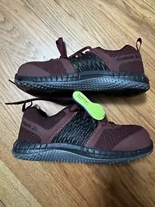 Reebok Work Print ULTK Women's Size 6W 6 Wide RB248 Burgundy Black NEW NIB - Picture 1 of 6
