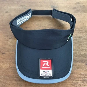 Gorra visera Richardson negra de poliéster con tirantes - Imagen 1 de 6