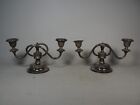 Pair of Ianthe Silver Plated Candelabras