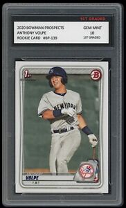 ANTHONY VOLPE 2020 BOWMAN PROSPECTS Topps 1ST GRADED 10 MLB ROOKIE CARD YANKEES