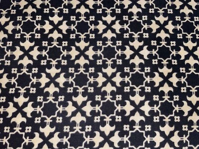 By 1/2 Yd "Olde World Style" Black & Cream Fabric Maywood/Dillard #1204 JE BTHY - Image 1 of 4