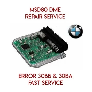 BMW MSD80 DME ECU N54 335i 535i 30BA 30BB REPAIR SERVICE E82 E90 E91 E92 E93 E60 - Picture 1 of 1