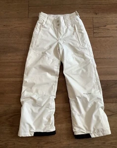 Columbia Omni-Shield Outgrown Insulated Snow Ski Pants Kids 7/8 White - Picture 1 of 7